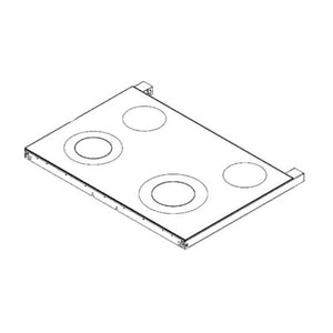 GE APPLIANCE WB62X36537 RANGE TOP & GLASS ASSEMBLY (GENUINE OEM PART)