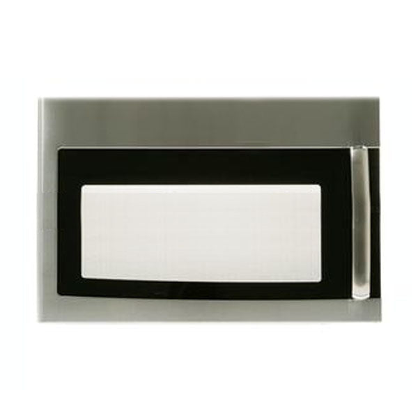 GE APPLIANCE WB56X44648 MICROWAVE STAINLESS STEEL DOOR ASSEMBLY WITH GE LOGO - GENUINE OEM PART