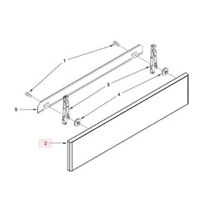 WHIRLPOOL W10602484 RANGE STORAGE DRAWER FRONT PANEL (GENUINE OEM PART)