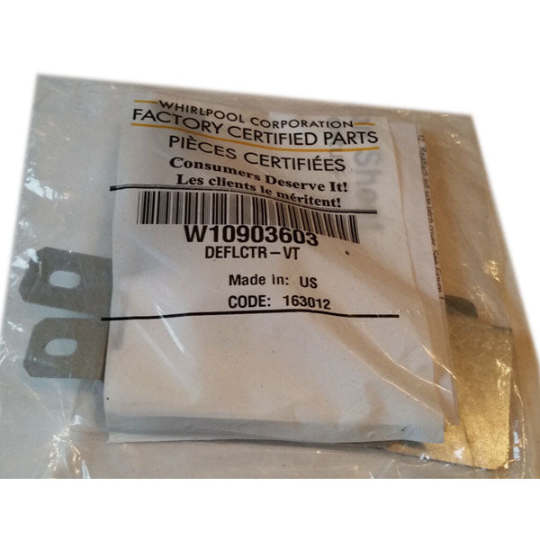 WHIRLPOOL W10903603 RYER DEFLECTOR-VT (GENUINE OEM PART)