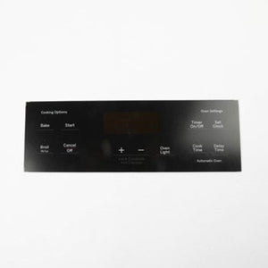GE APPLIANCE WB07X34957 Range Control Panel Overlay / Cover (Genuine OEM Part)