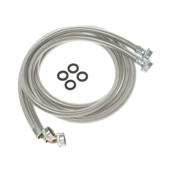 GE APPLIANCE WX14X10011 UNIVERSAL 6-FT STAINLESS STEEL HOSES 2PK (GENUINE OEM PART)