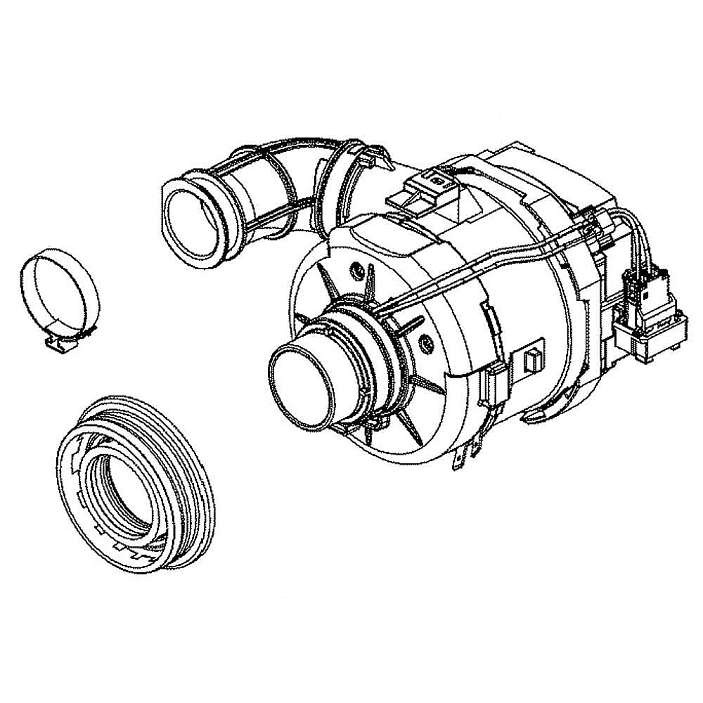 GE APPLIANCE WD19X25702 VARIABLE SPEED WASH PUMP SERVICE KIT (GENUINE OEM PART)