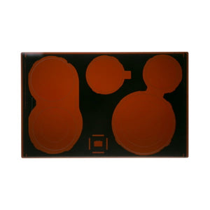 GE APPLIANCE WB62X25968 MAINTOP GLASS ASSEMBLY BLACK (GENUINE OEM PART)