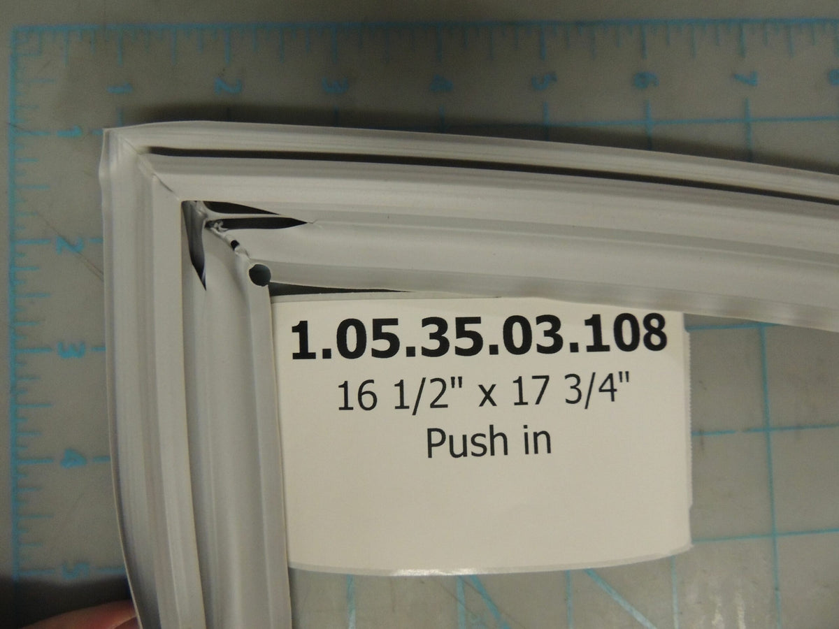 DANBY 1.05.35.03.108 DOOR GASKET (LIGHT GREY) - PUSH (GENUINE OEM PART) - Parts Solution Group