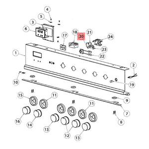 FISHER & PAYKEL 577017 MICRO SWITCH TANGENTIAL (genuine oem part)