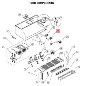 FISHER & PAYKEL 237332 LIGHT SWITCH (genuine oem part)