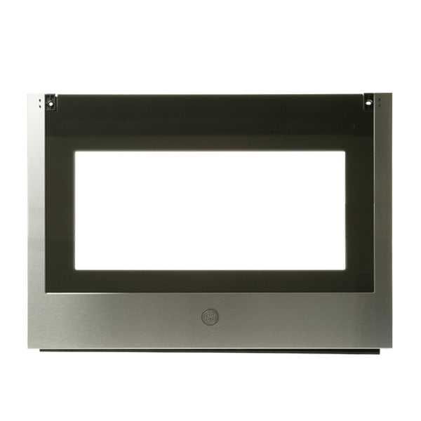 GE APPLIANCE WB56X35471 RANGE OVEN DOOR ASSEMBLY (STAINLESS) W/LOGO (genuine oem part) - Parts Solution Group