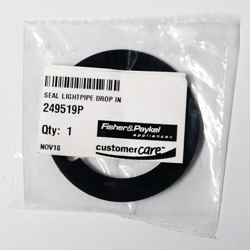 FISHER &amp; PAYKEL 249519P SEAL LIGHTPIPE DROP IN (genuine oem part) - Parts Solution Group