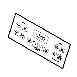 GE APPLIANCE WB27T11515 FACEPLATE GRAPHICS BLACK (genuine oem part)