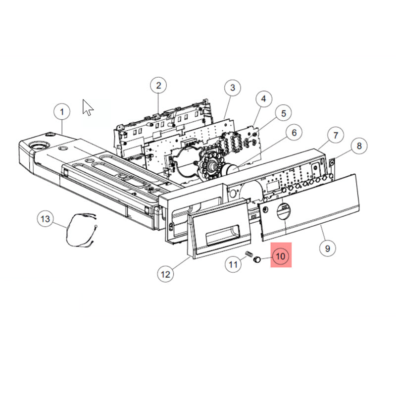 FISHER &amp; PAYKEL H0180500300 POWER BUTTON (genuine oem part) - Parts Solution Group