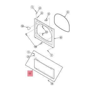 SPEED QUEEN D514251 ACCESS PANEL ASSEMBLY (STAINLESS) (GENUINE OEM PART)