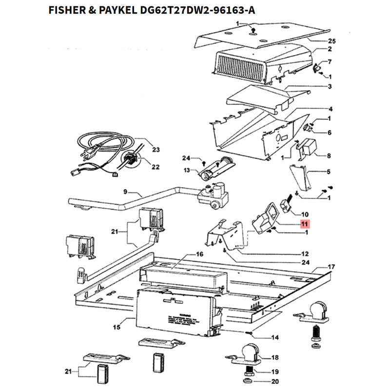 FISHER &amp; PAYKEL 395802 BRACKET IGNITOR (genuine oem part) - Parts Solution Group