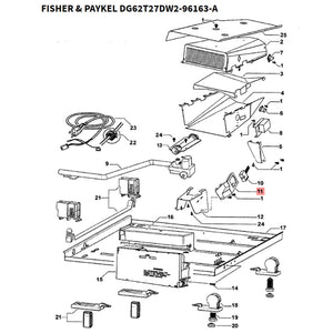 FISHER & PAYKEL 395802 BRACKET IGNITOR (genuine oem part)