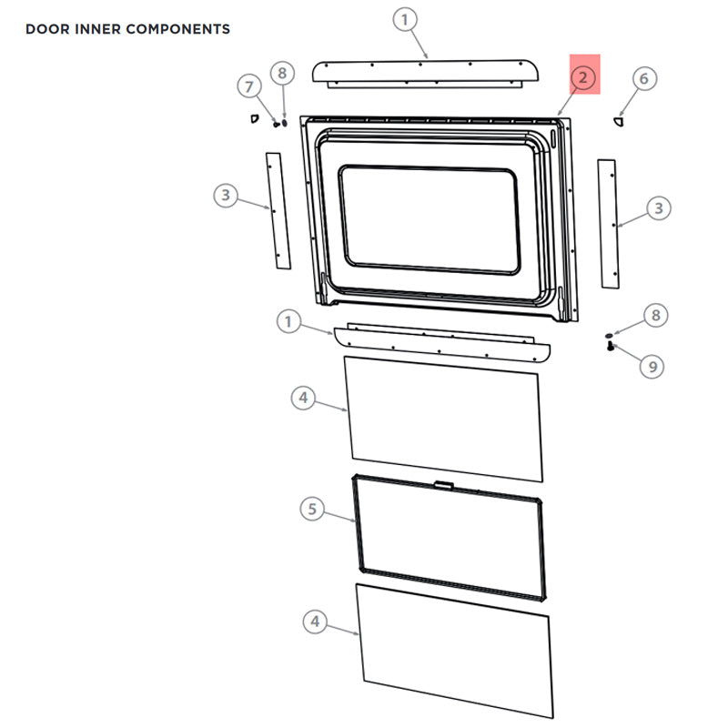 FISHER &amp; PAYKEL 547979 KIT INNER DOOR / GASKET ASSEMBLY (genuine oem part) - Parts Solution Group