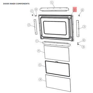 FISHER & PAYKEL 547979 KIT INNER DOOR / GASKET ASSEMBLY (genuine oem part)