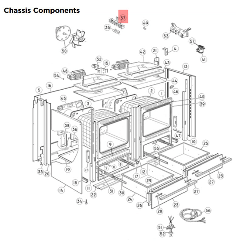 FISHER &amp; PAYKEL 573935 TERMINAL BLOCK 40A 6P (genuine oem part) - Parts Solution Group