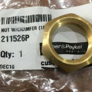 FISHER & PAYKEL 211526P NUT W/CHAMFER (genuine oem part)