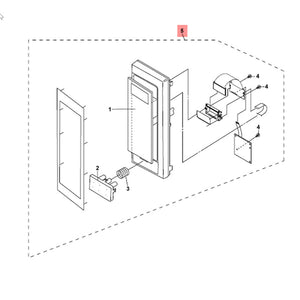 FISHER & PAYKEL 212554 POWER DOOR ASSEMBLY (genuine oem part)