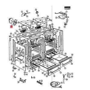 FISHER & PAYKEL 574465 FAN KITSET OVEN PYRO (genuine oem part)