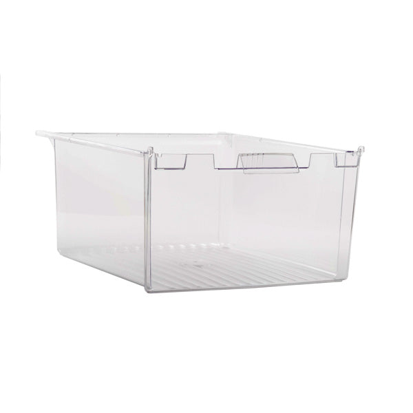GE APPLIANCE WR32X10834 REFRIGERATOR VEGETABLE PAN - CLEAR (GENUINE OEM PART) - Parts Solution Group