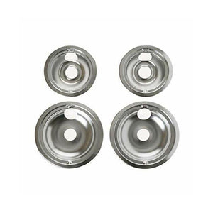 GE APPLIANCE GE68CC RANGE BURNER DRIP PAN KIT (CHROME) (GENUINE OEM PART)