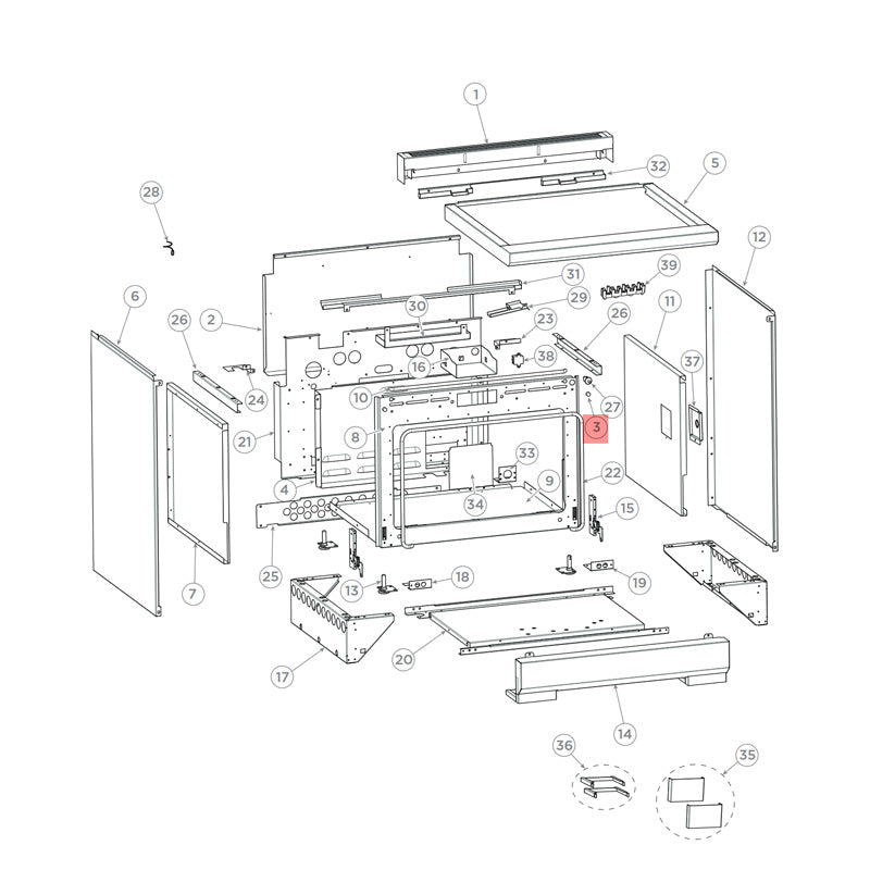 FISHER &amp; PAYKEL 249462P DOOR BUMPER (genuine oem part) - Parts Solution Group