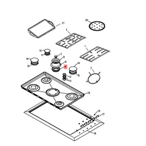 FISHER & PAYKEL 531645 BURNER RING (genuine oem part)