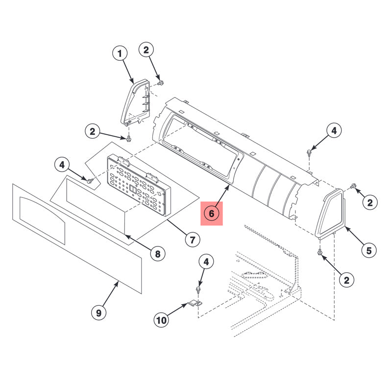 SPEED QUEEN 202942 SUPPORT CONTROL(TLW) PANEL (GENUINE OEM PART) - Parts Solution Group