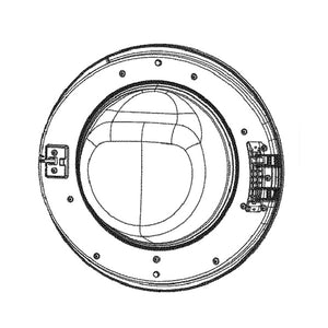 GE APPLIANCE WH46X28348 WASHER DOOR ASSEMBLY (GENUINE OEM PART)