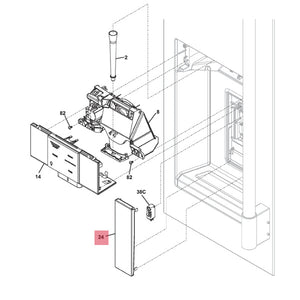 FRIGIDAIRE 5304523071 PADDLE ASSEMBLY (genuine oem part)