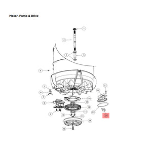 FISHER & PAYKEL 420403P VALVE FLAPPER (SMARTPUMP) (genuine oem part)