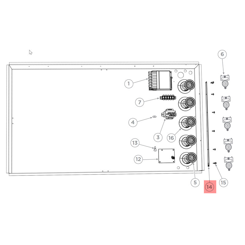 FISHER &amp; PAYKEL 249584P COOKTOP LED MODULE  (genuine oem part) - Parts Solution Group