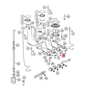 FISHER & PAYKEL 577200 GASCOCK BYPASS 033 (genuine oem part)