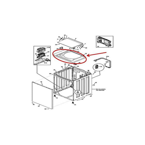 FRIGIDAIRE 137190810 TOP WASHER PANEL (genuine oem part) - Parts Solution Group