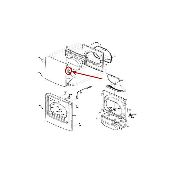 FRIGIDAIRE 137365620 HINGE (genuine oem part) - Parts Solution Group