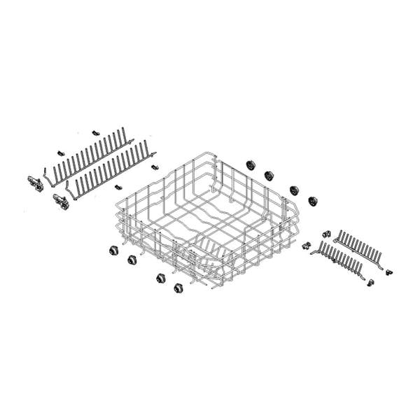 BOSCH 20000533 DISHWASHER DISHRACK LOWER (GENUINE OEM PART) - Parts Solution Group