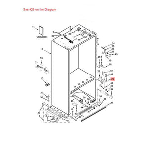 WHIRLPOOL 2005101 REFRIGERATOR HINGE BUTT (GENUINE OEM PART)