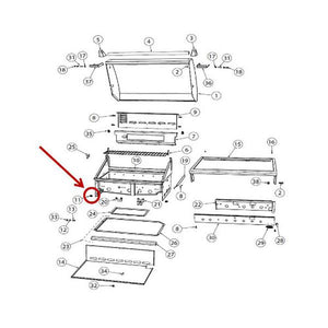 FISHER & PAYKEL 211408P NUT W/RET 1/4-20 BLACK (10PK) (GENUINE OEM PART)