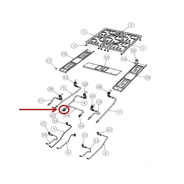 FISHER &amp; PAYKEL 212203 FITTING 1/8 NPT MALE-3/8CC (GENUINE OEM PART) - Parts Solution Group