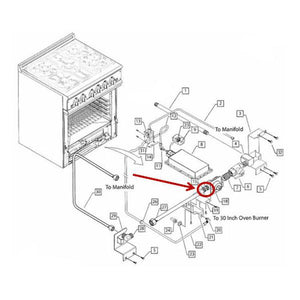 FISHER & PAYKEL 212349 FITTING ASSEMBLY 5/8 TUBE (GENUINE OEM PART)
