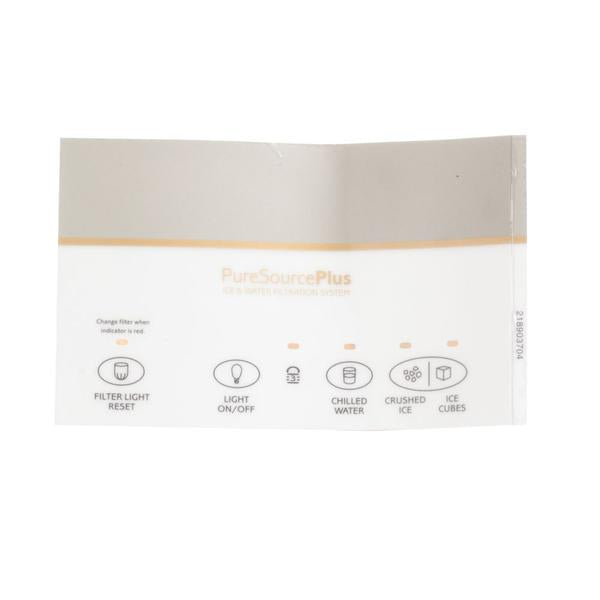 FRIGIDAIRE 218903704 MODULE COVER LABEL (GENUINE OEM PART) - Parts Solution Group