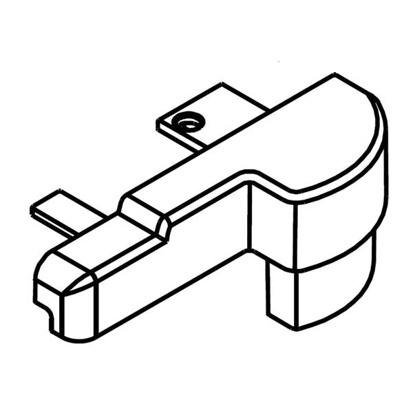 WHIRLPOOL 2207457 TRIM-CORNER BM CHROME (GENUINE OEM PART) - Parts Solution Group