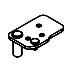 WHIRLPOOL 2302878 LEAF ASSY-HINGE BOTTOM R (GENUINE OEM PART)