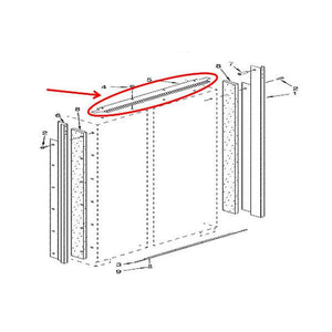 WHIRLPOOL 2313960S REFRIGERATOR CABINET TRIM (GENUINE OEM PART)
