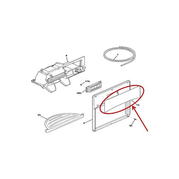 FRIGIDAIRE 240570235 MODULE COVER LABEL (genuine oem part) - Parts Solution Group