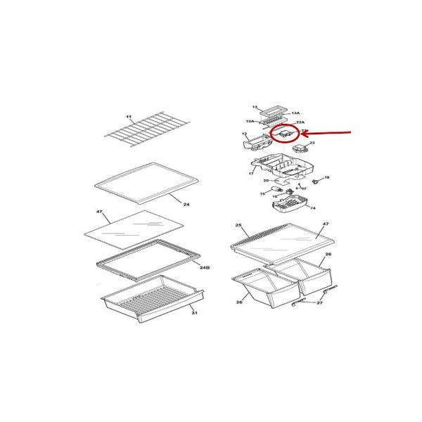 FRIGIDAIRE 241537107 COLD CONTROL (genuine oem part) - Parts Solution Group