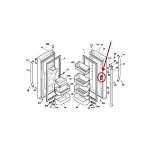 FRIGIDAIRE 241779802 HINGE-MULLION (genuine oem part)