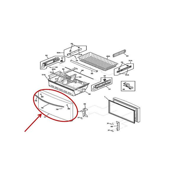 FRIGIDAIRE 241987977 DOOR (genuine oem part) - Parts Solution Group