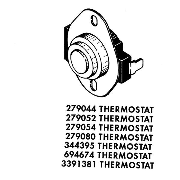 WHIRLPOOL 279054 THRMST-FIX (GENUINE OEM PART) - Parts Solution Group